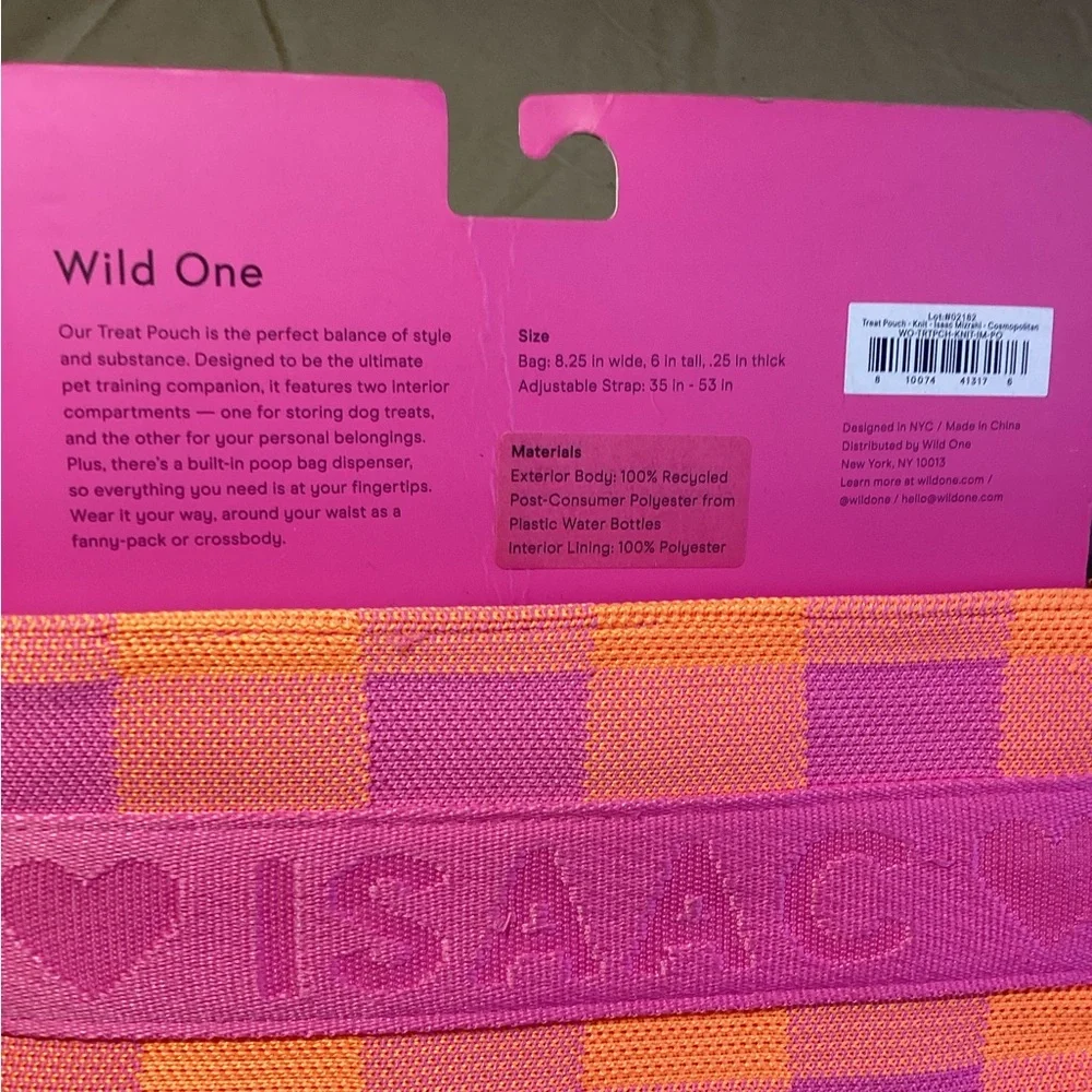 Wild One x Isaac Mizrahi Dog Treat Pouch